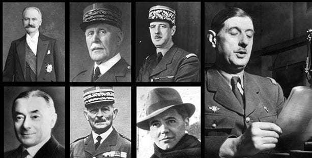 Il y a 75 ans, Pétain annonçait la demande d'armistice et hâtait ainsi l'effondrement de la patrie devant les Allemands, tandis que Charles de Gaulle partait pour Londres