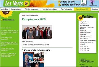 Site internet des Verts élections européennes Site internet des Verts élections européennes