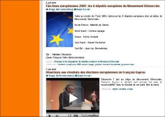 Ste internet du Modem élections européennes