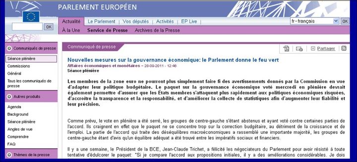 parlement europeen