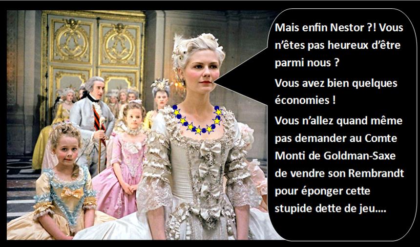 Europe - Marie Antoinette La Finlande annonce qu'elle préfère quitter la zone euro