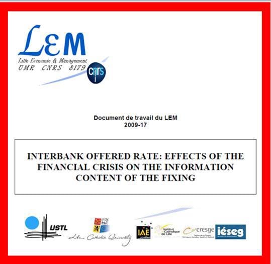 Scandale Libor et Euribord : Scoop UPR