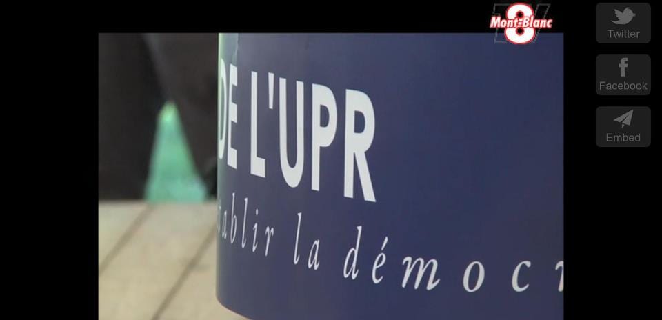 Reportage de TV8 Mont Blanc : « L'UPR veut se professionnaliser pour se faire entendre »