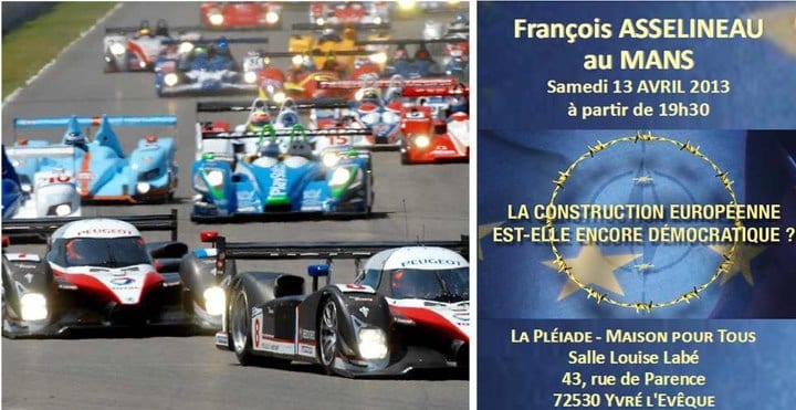 Annonce de la conférence de François Asselineau au Mans : « La construction européenne est-elle encore démocratique ? »