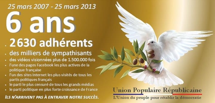 C'est aujourd'hui le 6ème anniversaire de notre rassemblement