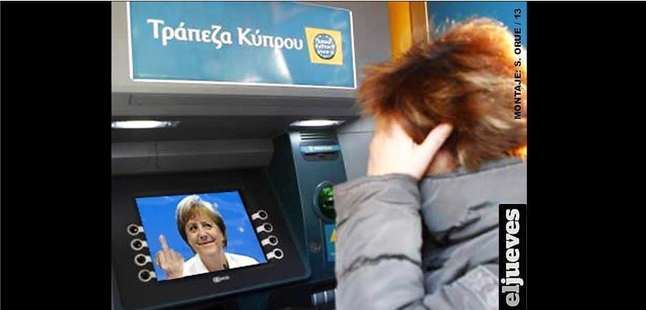 Chypre : Photo-montage du journal satyrique espagnol El Jueves