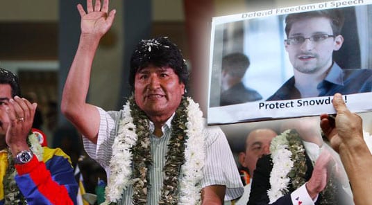Le président Morales annonce à son tour que la Bolivie accorde l'asile à Edward Snowden et lance « Nous n'avons pas peur ! »