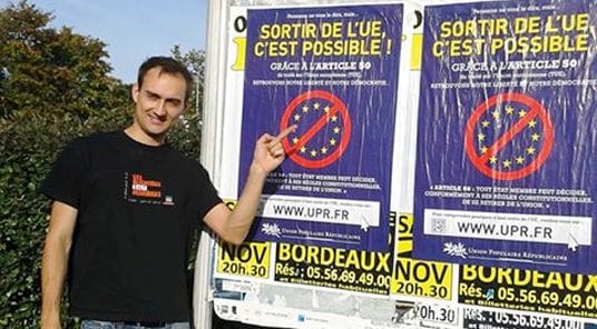 La campagne d'affichage de l'UPR a commencé dans toute la France
