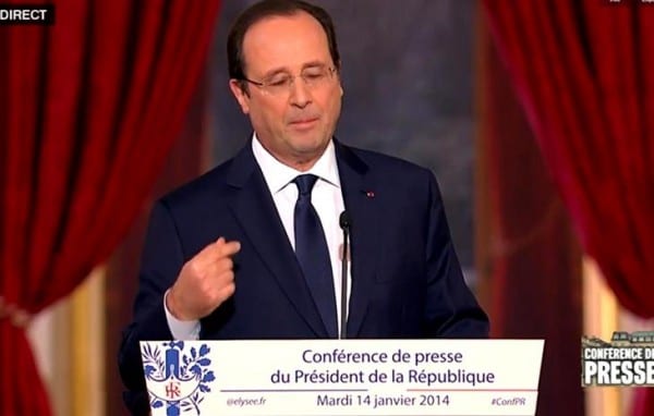 Communiqué de l'UPR : L'humoriste Hollande annonce qu'il ne « laissera pas faire » des infidélités au concubinage à 28 de l'UE
