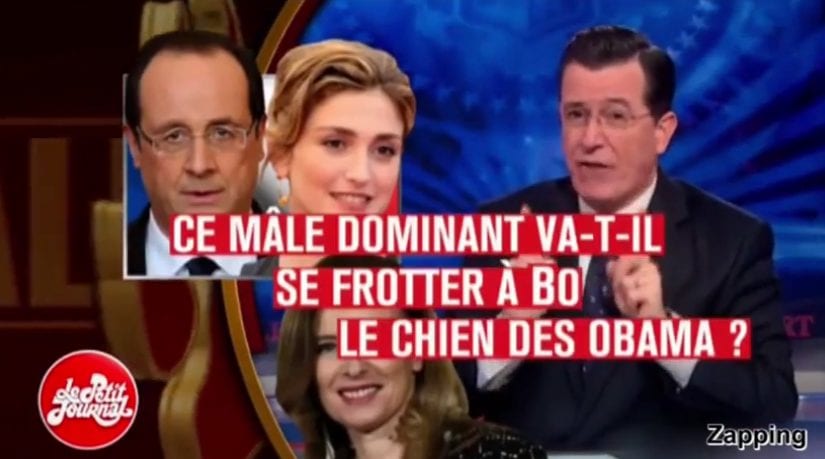 François Hollande humilié par Barack Obama et Stephen Colbert