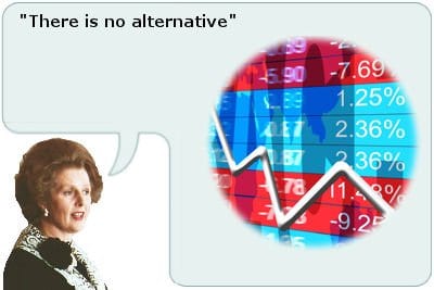 « There is no alternative » (Il n'y a pas d'alternative), souvent abrégé « TINA » - Vincent Brousseau ex-BCE -tina-thatcher- Vincent Brousseau ex-BCE