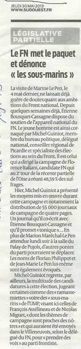 article Le FN met le paquet et denonce les sous marins