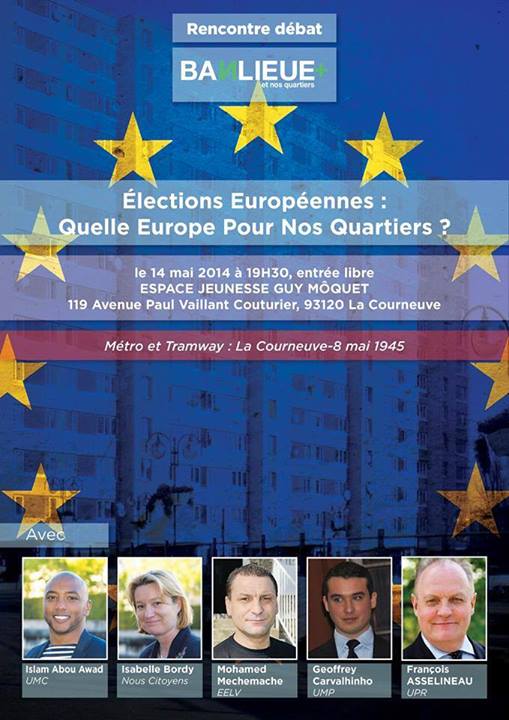 Européennes 2014 : François ASSELINEAU invité à débattre par Banlieue Plus à La Courneuve