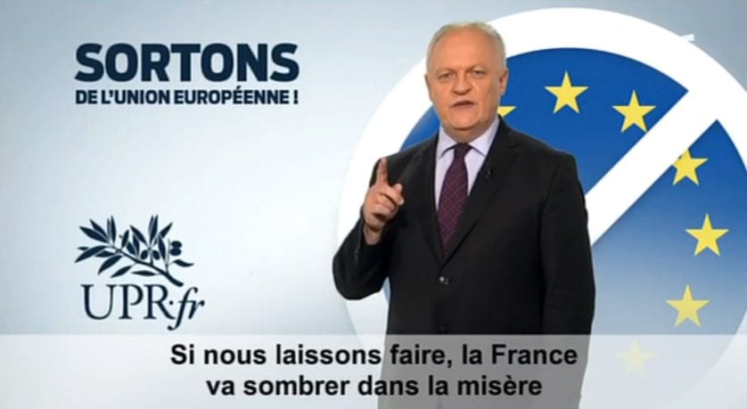 Clip de campagne de l'UPR pour les élections européennes de mai