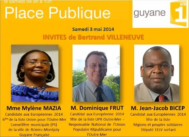 Dominique Frut invité sur Guyane 1ère – 03/05/2014