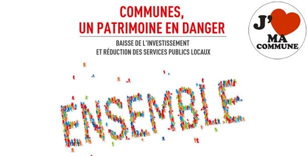 Manifestation des maires contre la baisse des dotations de l’État aux collectivités locales