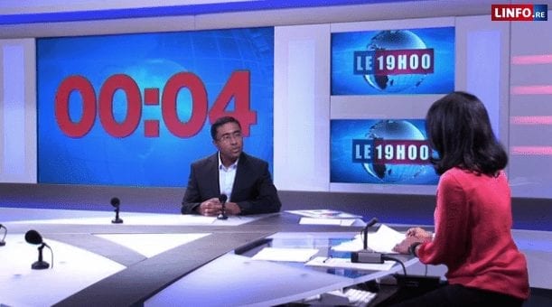 David Appadoo, tête de liste de l’UPR dans la région de la Réunion, invité du Journal Télévisé d’Antenne Réunion
