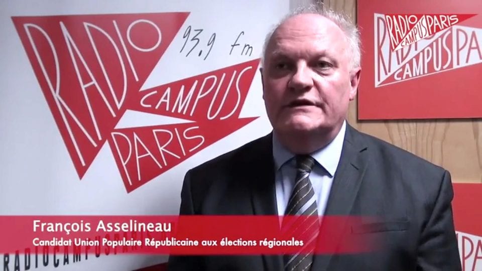 François Asselineau au micro de Radio Campus Paris – 13/11/2015
