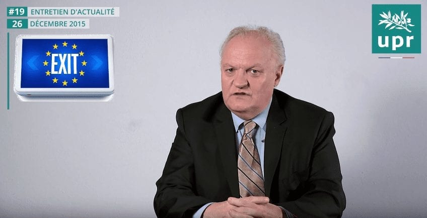 Entretien avec François Asselineau – Questions d’actualité du 26 décembre 2015 : Déchéance de nationalité et dislocation de la France