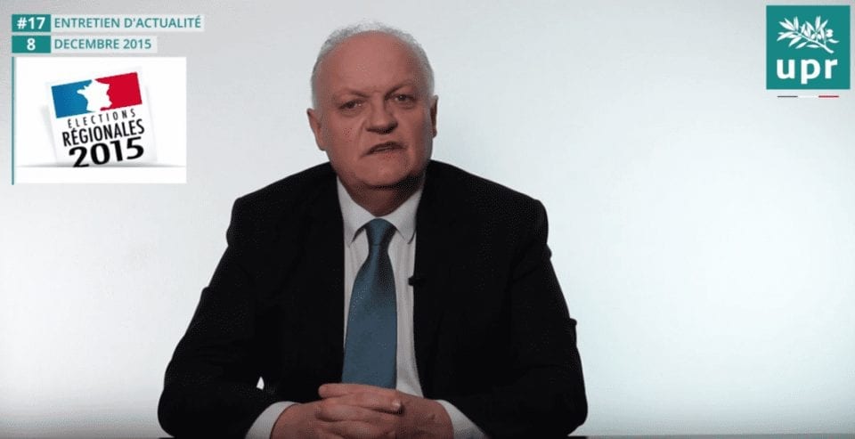Entretien avec François Asselineau – Questions d’actualité du 08 décembre 2015 : Percée du FN ou roue de secours du système ?