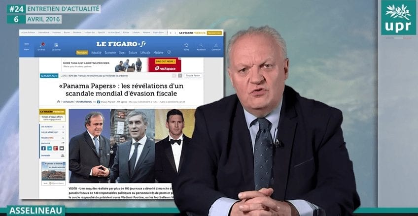 Entretien avec François Asselineau – Questions d’actualité du 6 avril 2016 : Panama Papers – Nuit Debout – Loi Urvoas