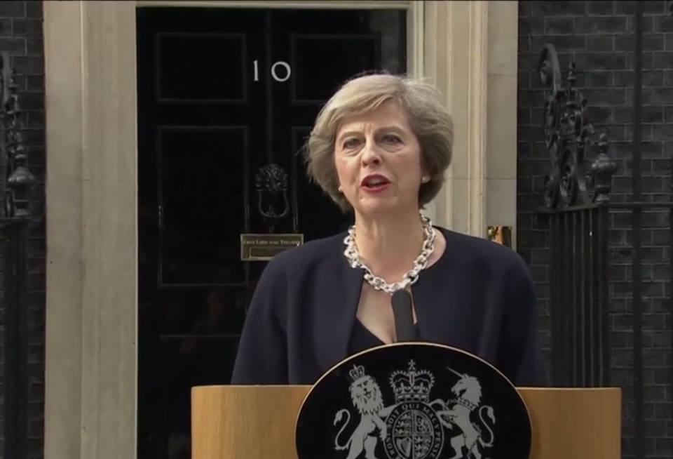 L'UPR salue le caractère historique et révolutionnaire du 1er discours de Mme Theresa May