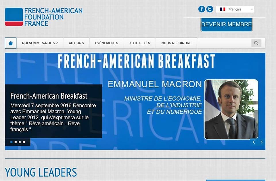 7 septembre 2016 : pourquoi Macron a-t-il fait une conférence à la French American Foundation sur le thème : « rêve américain – rêve français »