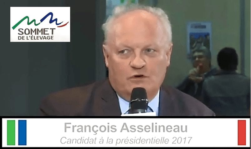 François Asselineau invité de TV-AGRI lors du Sommet de l'élevage de Clermont-Ferrand le 7 octobre 2016