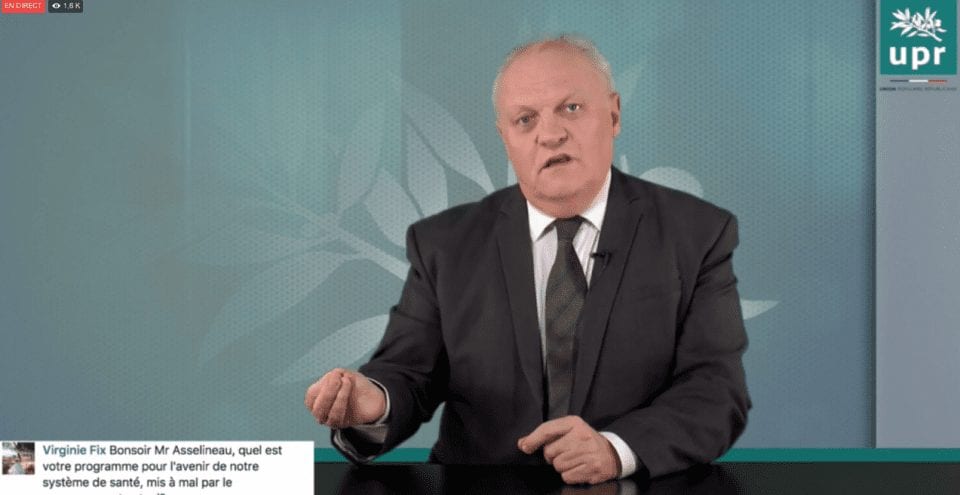 François Asselineau répond en direct à vos questions sur Facebook — 30 novembre 2016