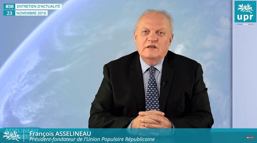 Entretien d'actualité n°36 : Premier tour des primaires de la droite – Projet de destitution de François Hollande – Bienfaits du Brexit – L'UPR et les médias