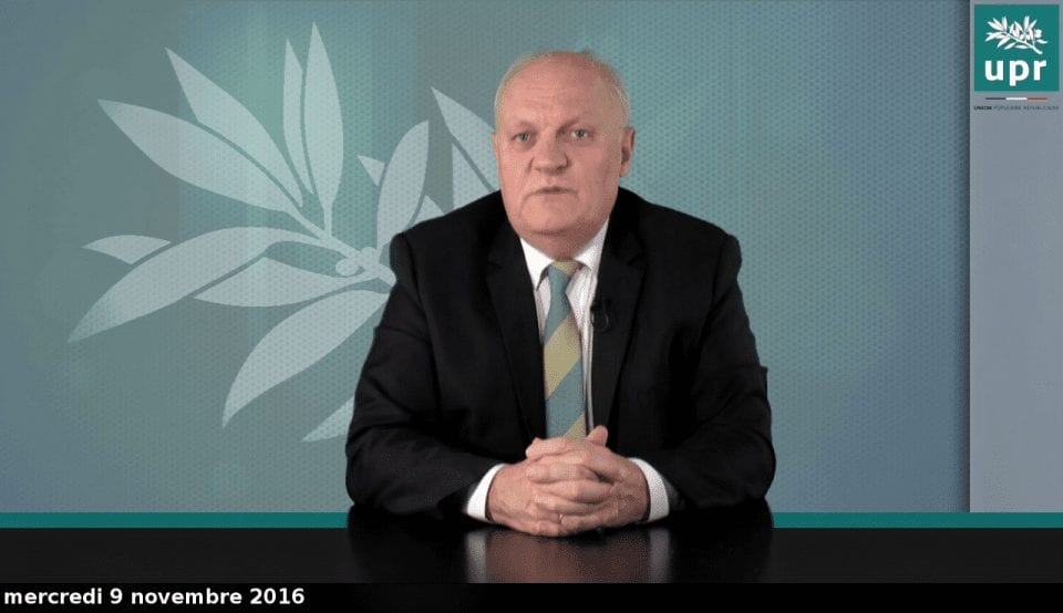 François Asselineau répond en direct à vos questions sur Facebook — 16 novembre 2016