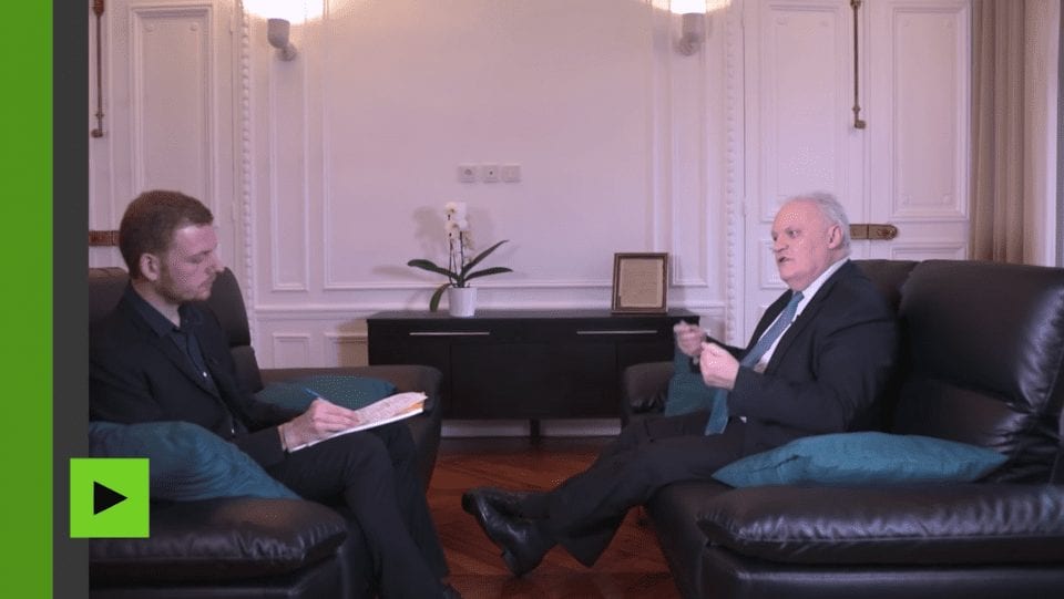 Entretien de François Asselineau avec RT France (Russia Today)