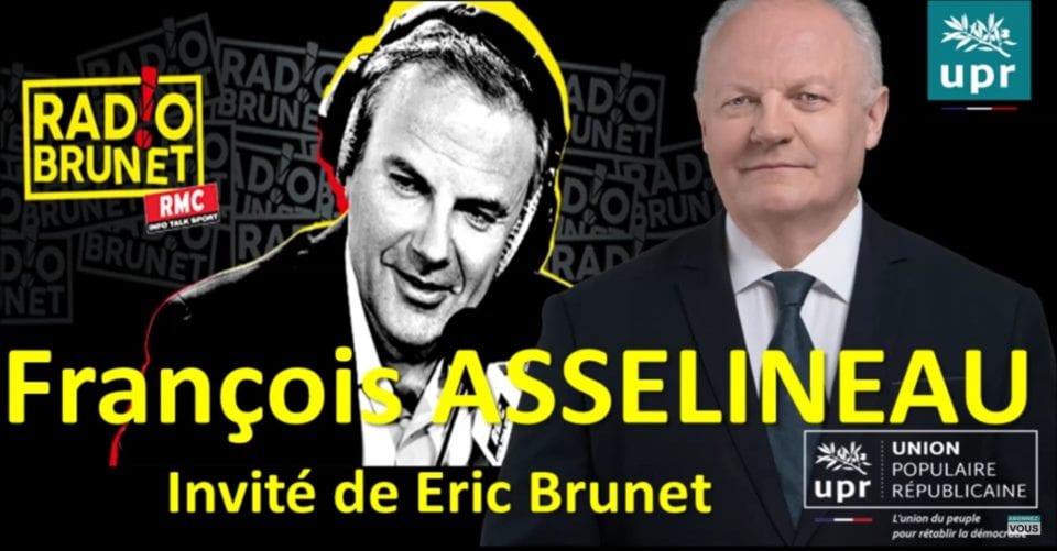 Réécoutez l'entretien de François Asselineau avec Eric Brunet sur RMC le 23 janvier 2017.