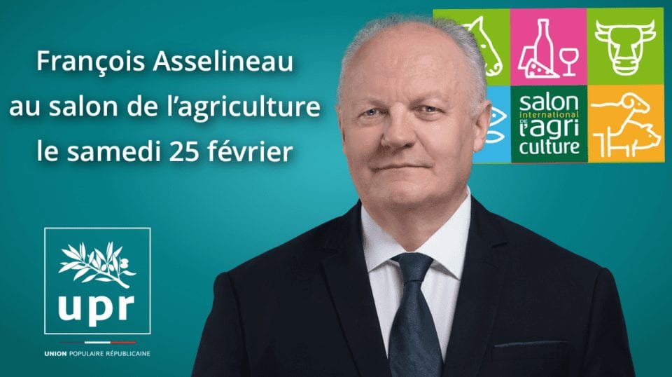 François Asselineau se rendra au Salon international de l'agriculture 2017
