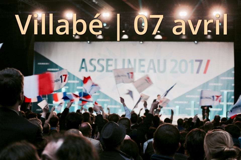 Meeting de François Asselineau à Villabé le 07 avril