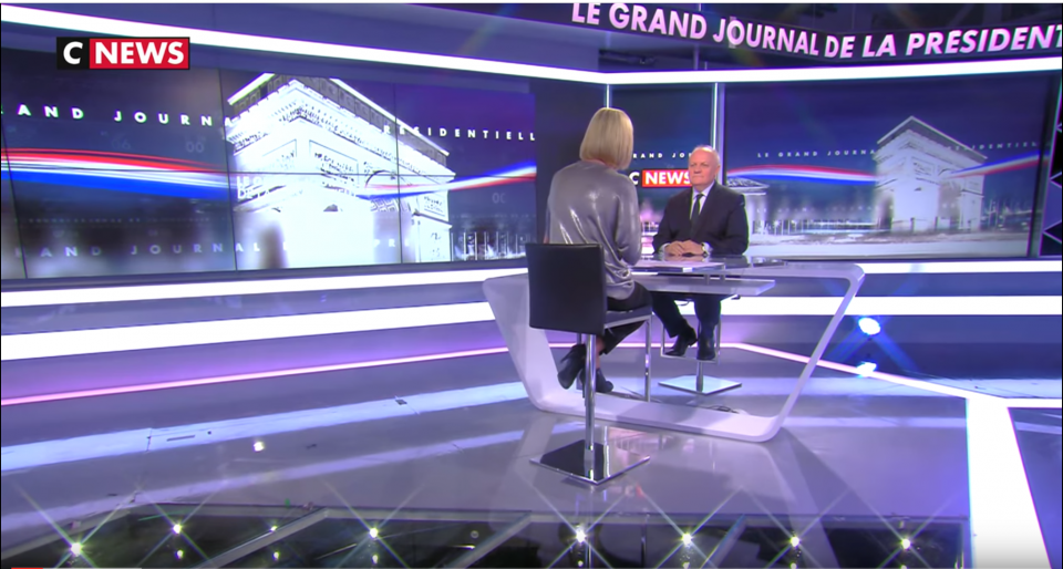 François Asselineau invité de Laurence Ferrari sur CNEWS le 17 avril