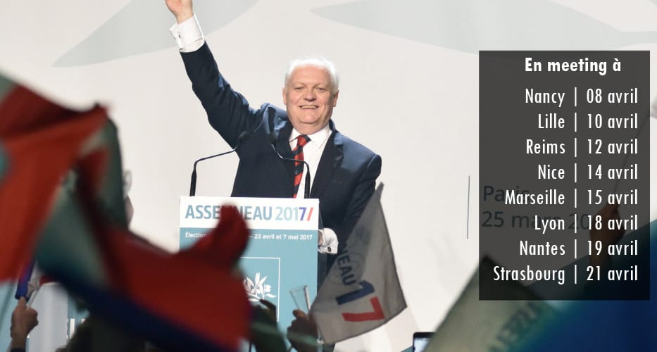 Inscrivez-vous pour les prochains meetings de campagne de François Asselineau !