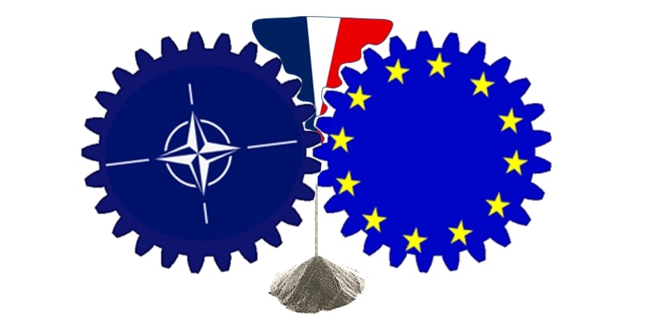 LA FRANCE BROYÉE DANS L’ENGRENAGE UE-OTAN ===== Une analyse d'Antoine Carthago