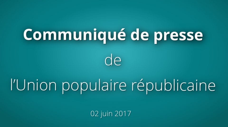 COMMUNIQUÉ |Le CSA revoit à la hausse l’exposition médiatique des clips de campagne de l’UPR pour les élections législatives