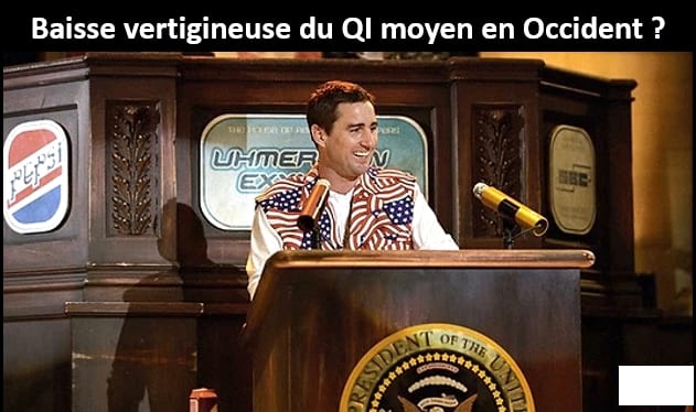 == BAISSE VERTIGINEUSE DU QI MOYEN EN OCCIDENT ? == Des études tirent la sonnette d'alarme mais n’indiquent pas d’où viendrait cette chute.