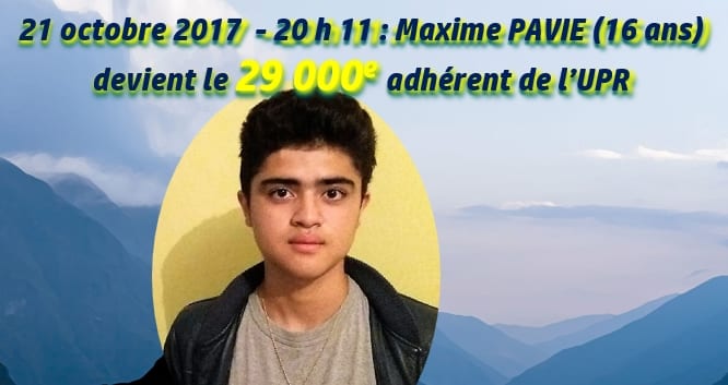 L’UPR vient de franchir le cap des 29 000 adhérents !