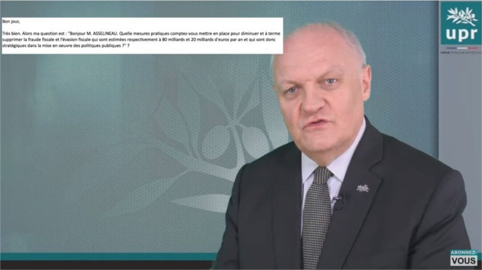 François Asselineau répond en direct à vos questions sur YouTube — 29 novembre 2017