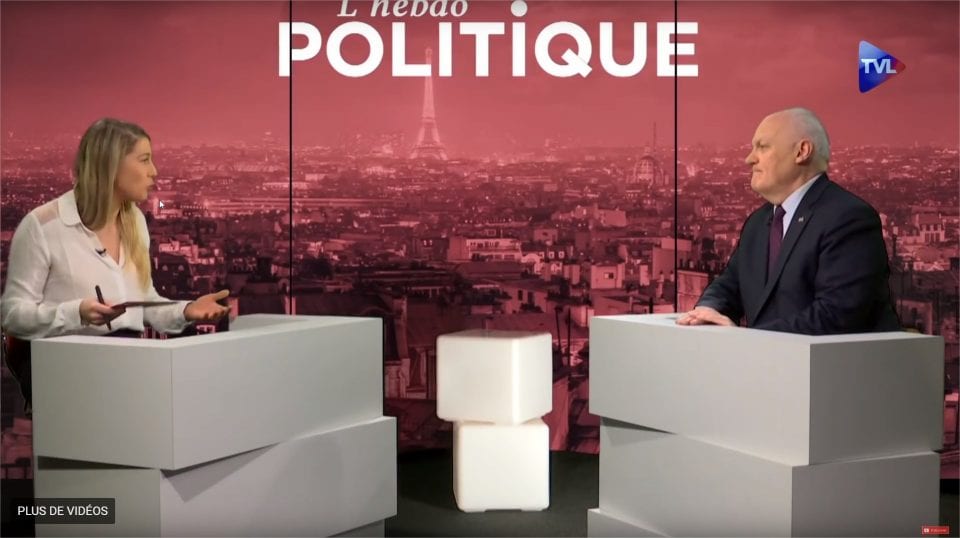 François Asselineau invité d'Elise Blaise sur TVL – 09/12/2017