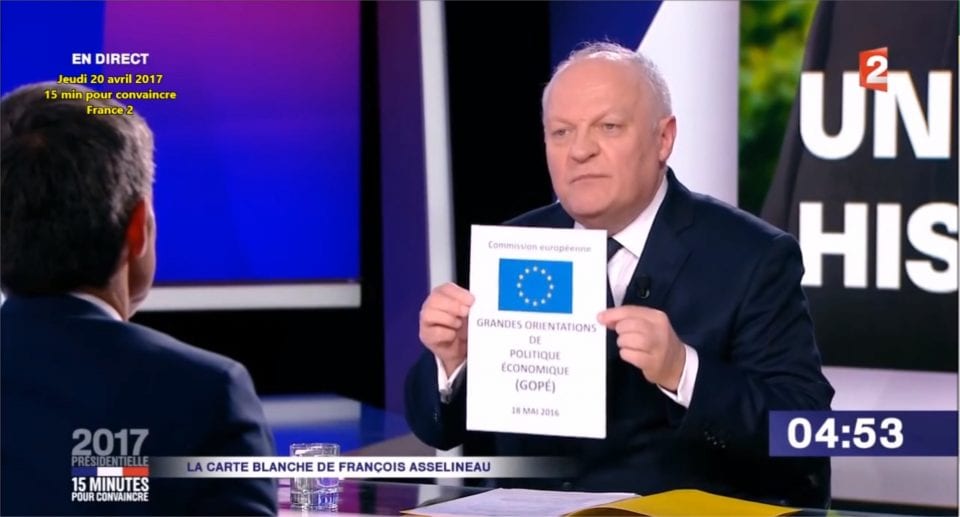 Le programme d'Emmanuel Macron ? Pendant la campagne présidentielle, c'est encore François Asselineau qui en parlait le mieux.