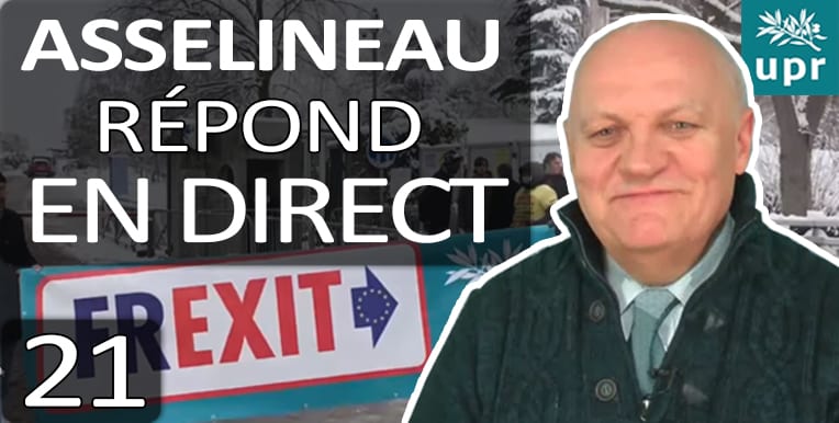 François Asselineau répond en direct à vos questions sur YouTube – 7 février 2018