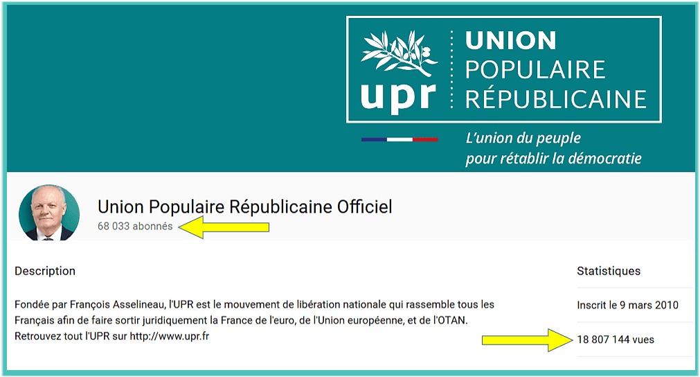 UPR-TV a franchi le cap des 68 000 abonnés