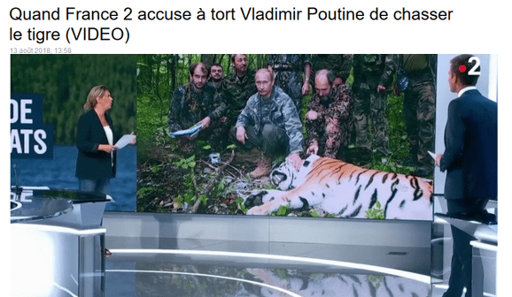 LA TÉLÉVISION PUBLIQUE FRANÇAISE DIFFUSE – pour la 2e fois en 5 ans !! – LA MÊME « FAKE NEWS » ANTI-POUTINE ! Les 5 questions posées par ce scandale.