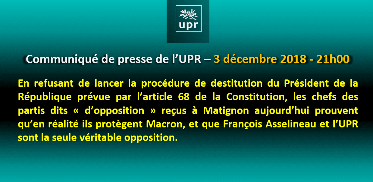 Ces faux opposants qui refusent de lancer la destitution de Macron