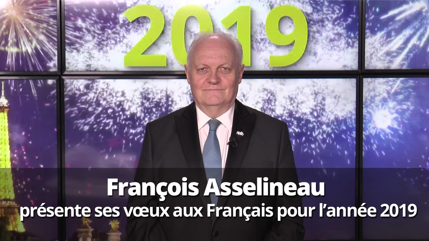 Ce soir à 20h : François Asselineau présente ses vœux aux Français pour l'année 2019