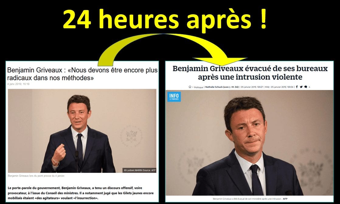 Le porte-parole du gouvernement évacué de son bureau assailli par des Gilets jaunes